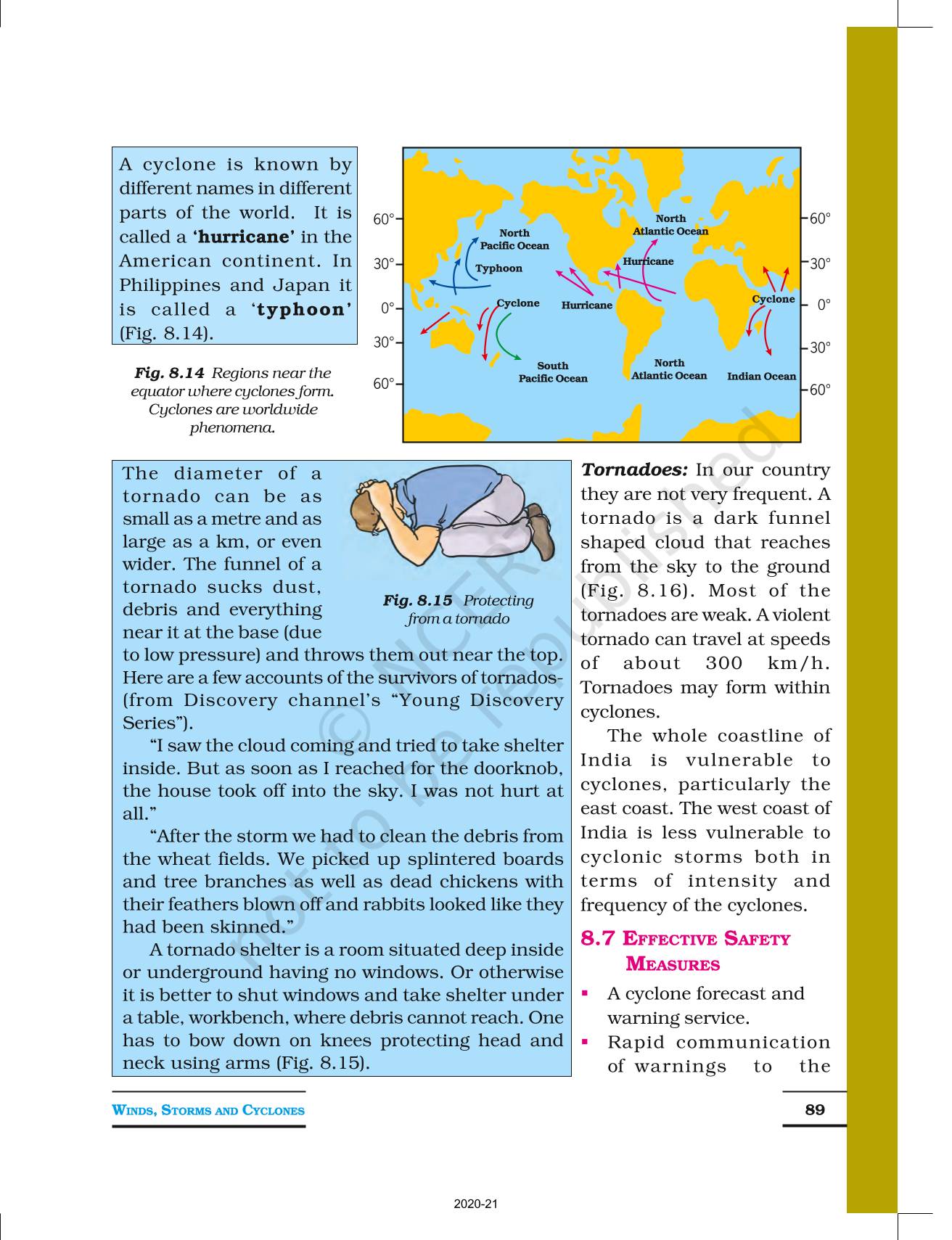 Winds Storms And Cyclones - NCERT Book Of Class 7 Science